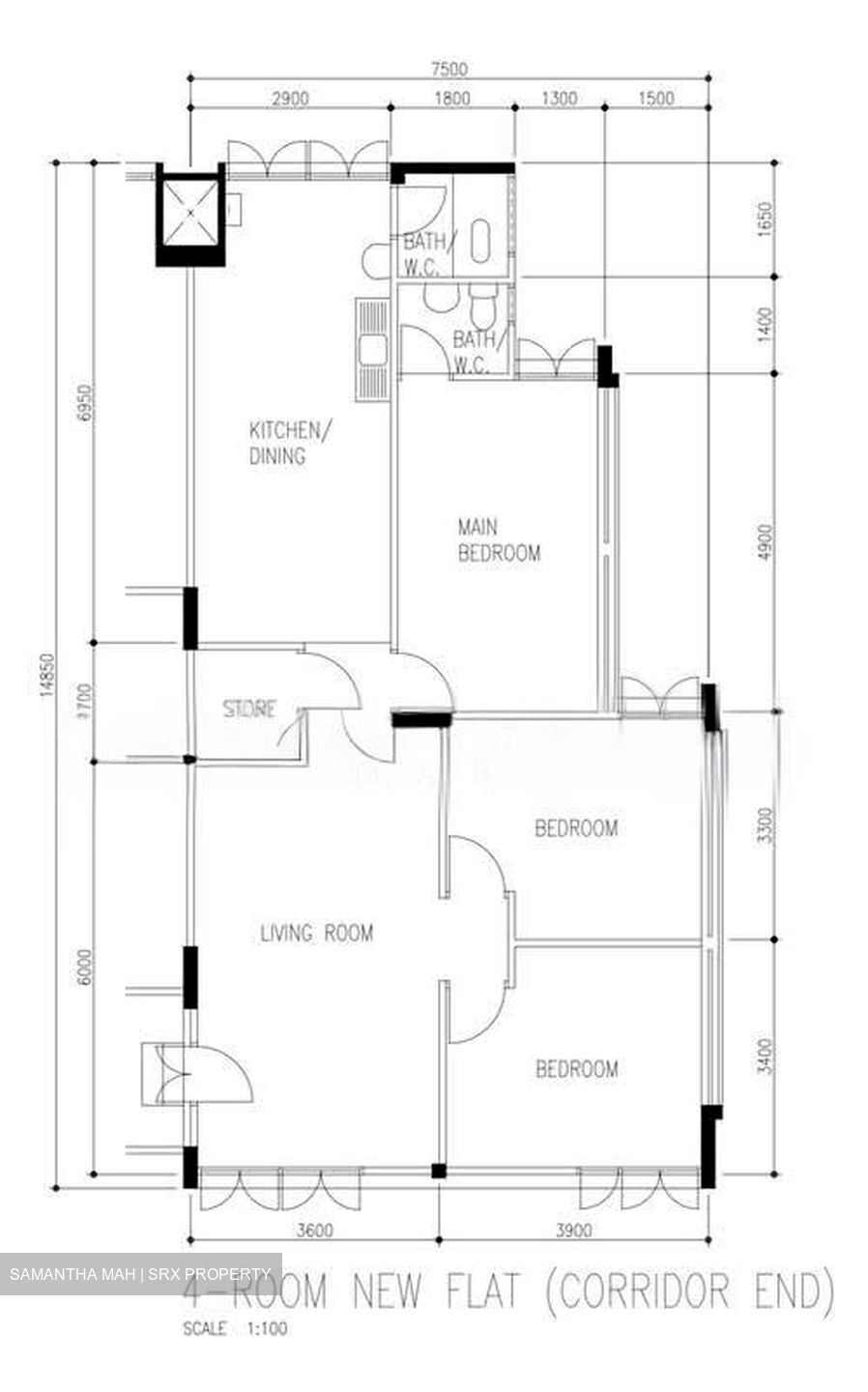 Blk 334 Clementi Avenue 2 (Clementi), HDB 4 Rooms #527436751